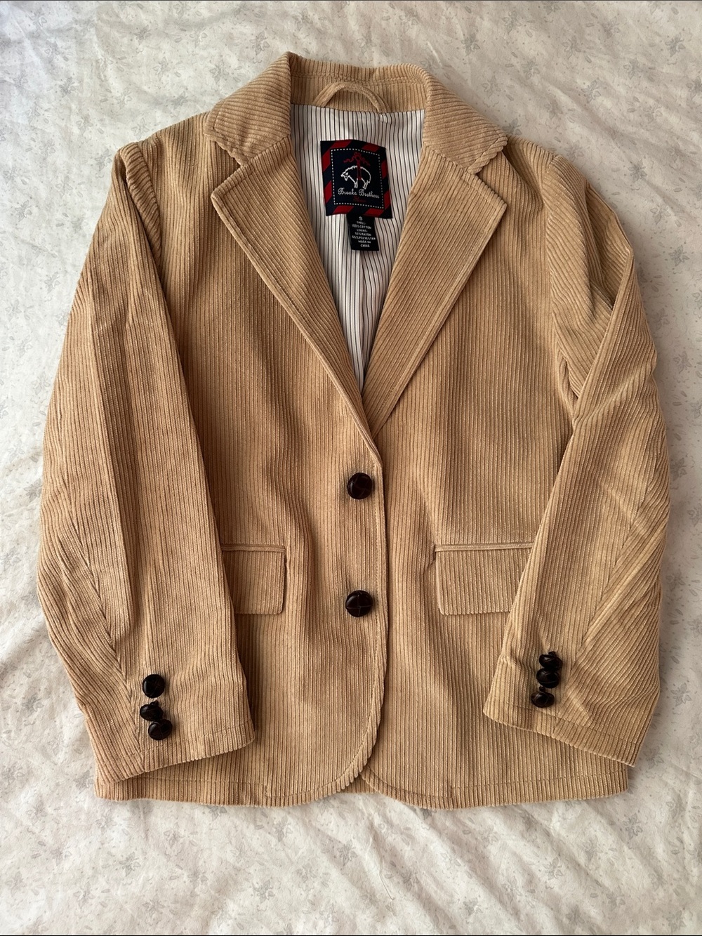 Brooks Brothers Kids Corduroy Blazer in Light Tan